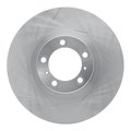 Dynamic Friction Co Brake Rotor - Slotted, Geospec Coated, Front Left 610-02057D